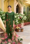 Indo Era 2375 Women Floral Silk Embroidery Kurti With Bottom Dupatta
